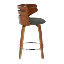 Load image into Gallery viewer, Cosini - Mid Century Modern Fixed Height Counter Stool With Footrest With Swivel (Set of 2)
