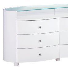 Load image into Gallery viewer, Sophisticated High Gloss Dresser - White
