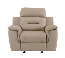 Load image into Gallery viewer, Fascinating Leather Reclining Chair - Beige
