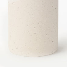 Load image into Gallery viewer, Block Cylinder Table Vase - Beige / White
