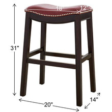 Load image into Gallery viewer, Modern Stool &amp; Nail Head Detailing
