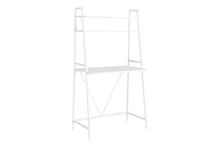 Load image into Gallery viewer, Computer Desk For Home Office, Laptop, Leaning, Storage Shelves, Contemporary &amp; Modern - White
