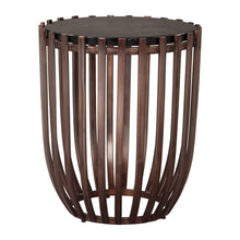Load image into Gallery viewer, 22" Iron Pedestal End Table - Bronze
