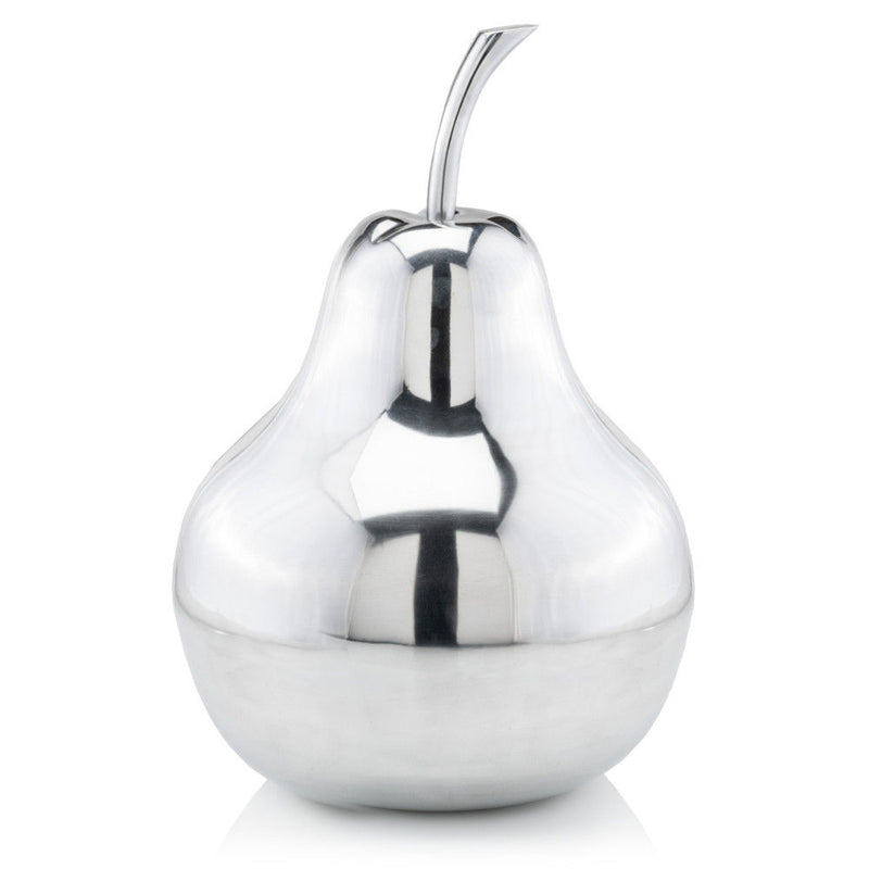 Buffed Decorative Pear Tabletop Sculpture (354643) - Silver