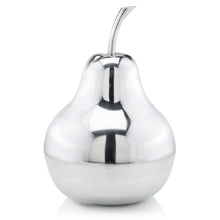 Load image into Gallery viewer, Buffed Decorative Pear Tabletop Sculpture (354643) - Silver
