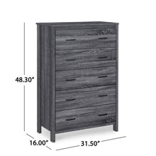 Load image into Gallery viewer, Titeca - Contemporary 5 Drawer Dresser
