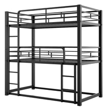 Load image into Gallery viewer, Triple Bunk Bed With Sturdy Construction And Space Saving Design
