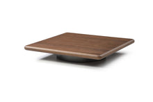Load image into Gallery viewer, Wood Stainless Steel Square Pedestal Coffee Table (714607) - Brown / Silver
