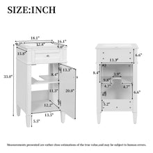Load image into Gallery viewer, French Style Bathroom Vanity With Sink, Soft-Closing Door, Adjustable Shelf, Rectangular Design
