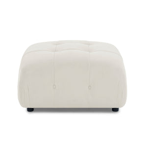 Modular Sectional Sofa, Button Tufted Designed and DIY Combination,L Shaped Couch with Reversible Ottoman, Beige Velvet