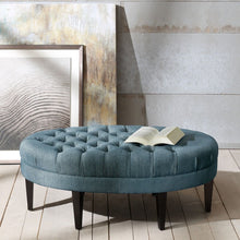 Load image into Gallery viewer, Martin - Surfboard Tufted Ottoman With Button Tufting - Blue
