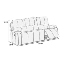 Load image into Gallery viewer, Power Reclining Sofa With Built In USB Port - Chocolate
