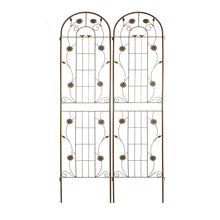 Load image into Gallery viewer, Metal Garden Trellis Rustproof Trellis For Climbing Plant Outdoor Flower Support
