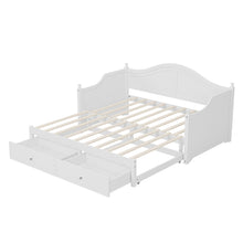 Load image into Gallery viewer, Daybed With Extendable Trundle And Storage Drawers
