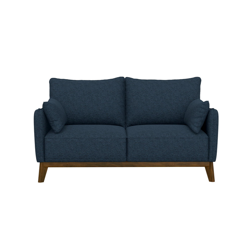 Loveseat With Flared Legs - Blue