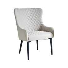 Load image into Gallery viewer, 28" Contemporary Fabric Wingback Chair - Cream
