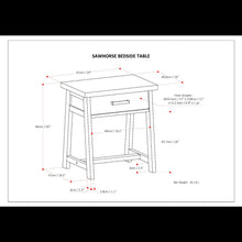Load image into Gallery viewer, Sawhorse - Handcrafted Bedside Table

