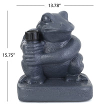 Load image into Gallery viewer, Whimsical - Frog Neptune Umbrella Base Concrete

