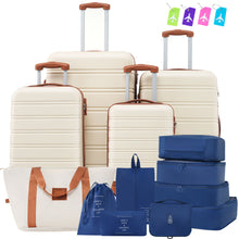 Load image into Gallery viewer, Hardshell Luggage Sets 4 Pieces + Bag Spinner Suitcase With Tsa Lock Lightweight - 16" / 20" / 24" / 28" Luggages
