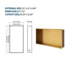 Load image into Gallery viewer, Stainless Steel Shower Niche With Seamless Design For Bathroom Storage
