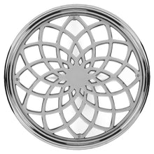 Load image into Gallery viewer, Aluminum Open Lattice Round Top End Table - Silver
