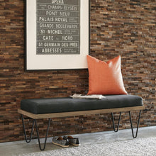 Load image into Gallery viewer, Upholstered Bench - Dark Blue
