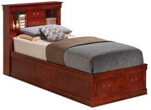 Load image into Gallery viewer, Traditional Style Bookcase Storage Bed
