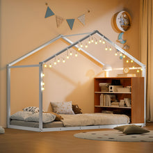Load image into Gallery viewer, Bed House Frame With Shelves And Lights
