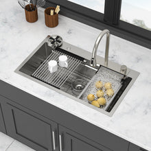 Load image into Gallery viewer, 33" Stainless Steel Single Bowl Kitchen Sink With Waterfall Flow
