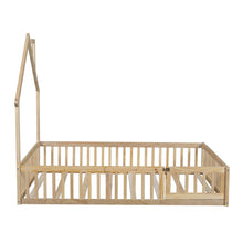 Load image into Gallery viewer, House Platform Bed With Guardrail
