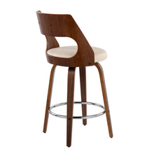 Load image into Gallery viewer, Cecina - Mid-Century Modern Fixed Height Counter Stool With Swivel And Round Footrest (Set of 2)
