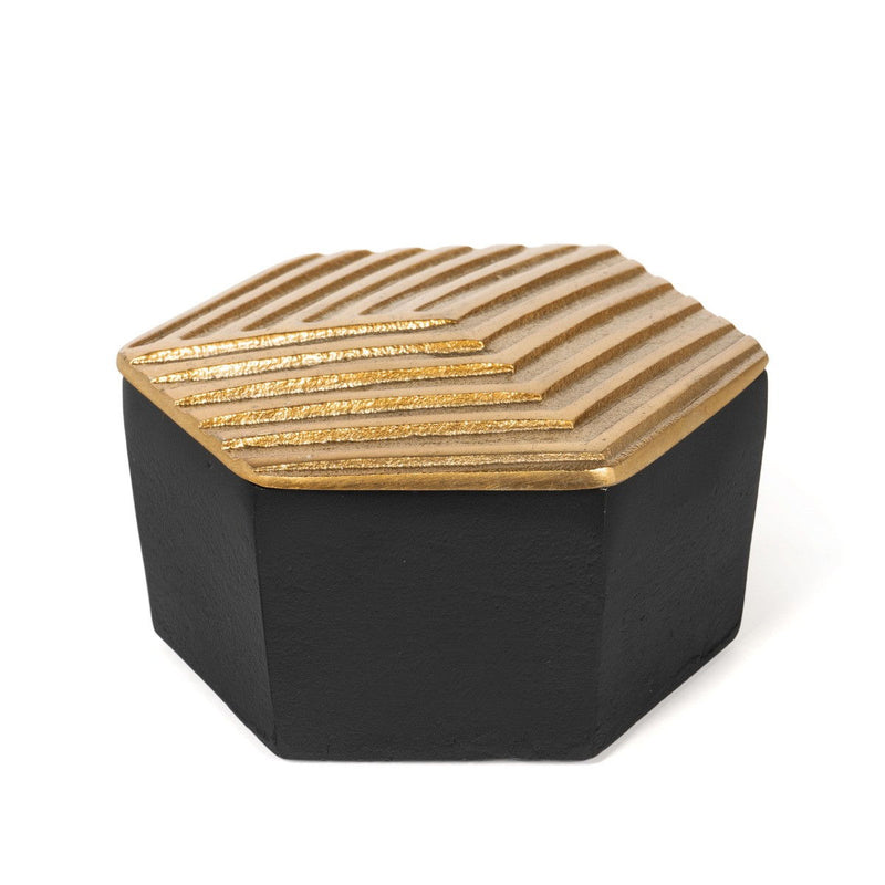 Decorative Keepsake Box - Black / Gold