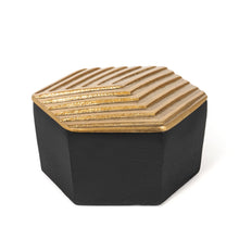 Load image into Gallery viewer, Decorative Keepsake Box - Black / Gold
