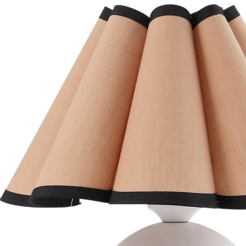 Novelty Table Lamps With Empire Shades (Set of 2) - Ivory