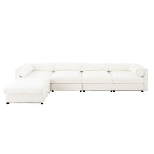 Load image into Gallery viewer, Contemporary Elegant Sofa With Storage And Ottoman

