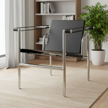 Load image into Gallery viewer, Stainless Steel Arm Chair - Silver / Black
