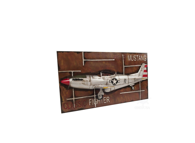 c1943 Mustang P51 Frame - Gray / Silver