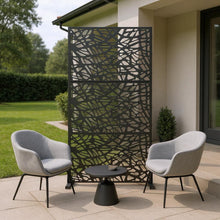 Load image into Gallery viewer, Three Panel Screen Room Divider (720215) - Black
