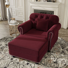 Load image into Gallery viewer, Sofa With Nailhead Trim And Rolled Armrests
