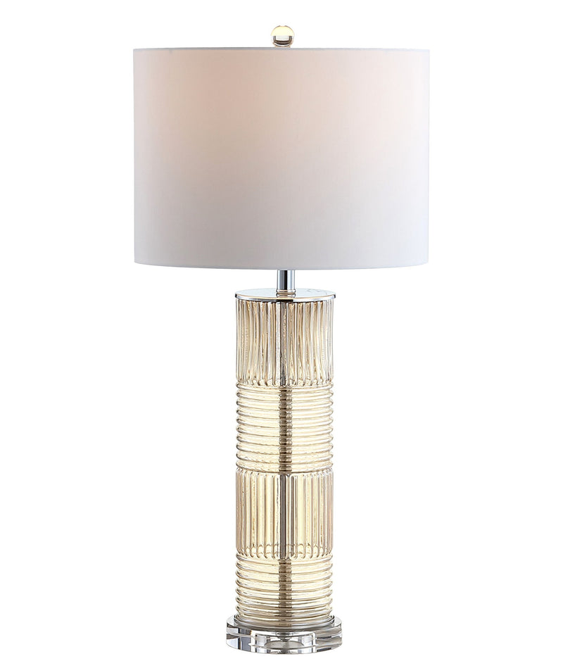 Table Lamp With Drum Shade - Champagne