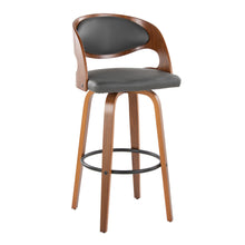 Load image into Gallery viewer, Pino - Mid Century Modern Fixed Height Barstool With Swivel &amp; Round Footrest (Set of 2)
