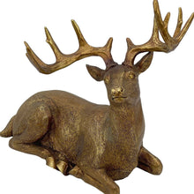 Load image into Gallery viewer, Deer Tabletop Sculpture - Antiqued Gold

