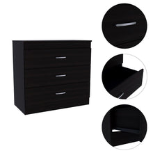 Load image into Gallery viewer, 32" Three Drawer Dresser - Black

