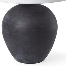 Load image into Gallery viewer, Novelty Bedside Lamp With Drum Shade - Black / White
