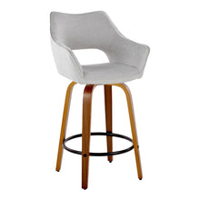 Load image into Gallery viewer, Mustang - Contemporary Fixed Height Counter Stool With Swivel With Round Footrest (Set of 2)
