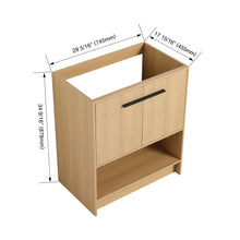 Load image into Gallery viewer, Modern Freestanding Bathroom Vanity With 2 Doors
