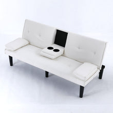 Load image into Gallery viewer, Sofa Bed With Foldable Design And Cup Holder
