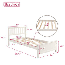 Load image into Gallery viewer, Platform Bed With Headboard, Footboard And Wood Slat Support
