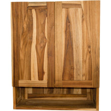 Load image into Gallery viewer, Solid Wood Frame Wall Mounted Accent Cabinet - Brown
