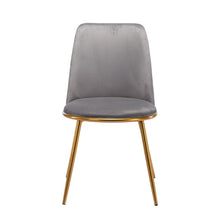 Load image into Gallery viewer, Upholstered Velvet Dining Room Side Chair - Gray

